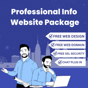 PROFESSIONAL BUSINESS WEBSITE PACKAGE (SALE PRICE, ANNUAL PAYMENT)