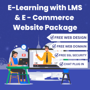 E-LEARNING WEBSITE PACKAGE WITH LMS AND E-COMMERCE (MONTHLY INSTALLMENT)