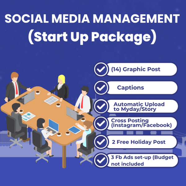 SOCIAL MEDIA MANAGEMENT (START UP PACKAGE)