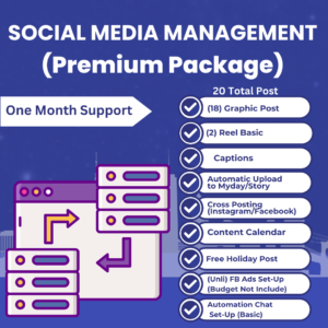 SOCIAL MEDIA MANAGEMENT (PREMIUM PACKAGE)