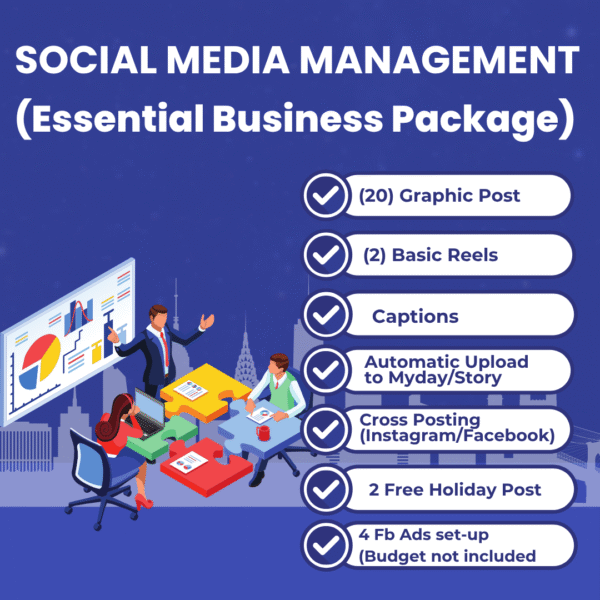 SOCIAL MEDIA MANAGEMENT (ESSENTIAL BUSINESS PACKAGE)