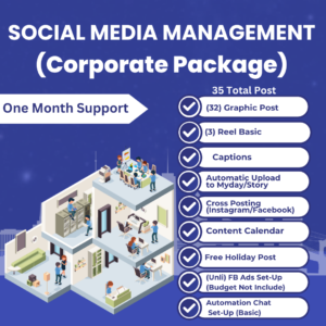 SOCIAL MEDIA MANAGEMENT (CORPORATE PACKAGE)