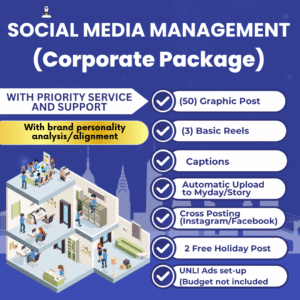 SOCIAL MEDIA MANAGEMENT (CORPORATE PACKAGE)