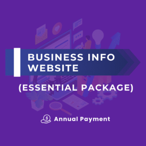 BUSINESS INFO WEBSITE (ESSENTIAL PACKAGE) (ANNUAL PAYMENT)