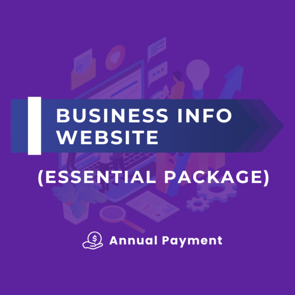 BUSINESS INFO WEBSITE (ESSENTIAL PACKAGE) (ANNUAL PAYMENT)